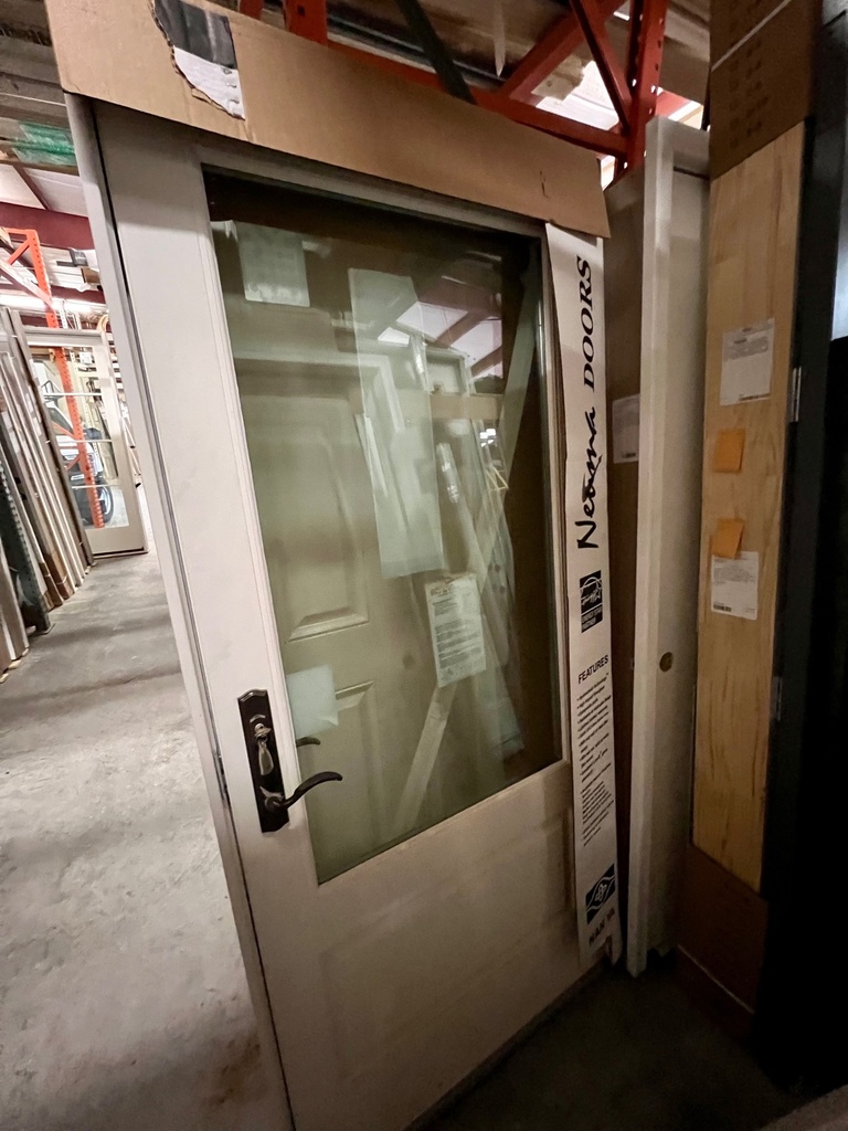 [R] 30611 Neuma 3/4 Lite / 1-Panel Full Lite Non-Impact; 6-9/16" Jamb; Left Hand Outswing; This is a RESALE item that is sold AS-IS with no warranty.